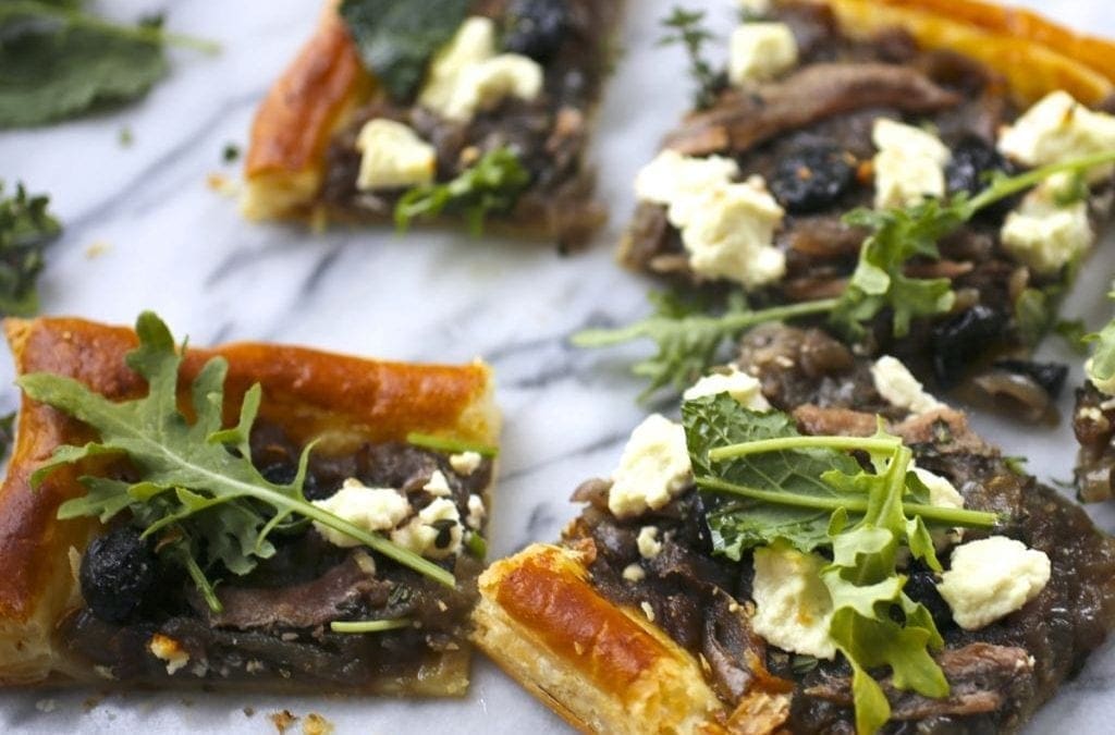 Chard, Onion and Goat Cheese Tart