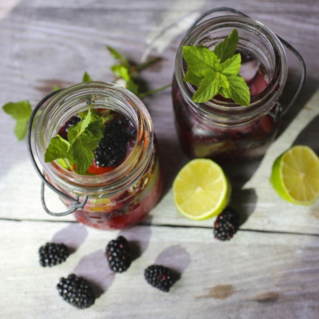 Blackberry Ginger fizz a cocktail from Nerds with Knives