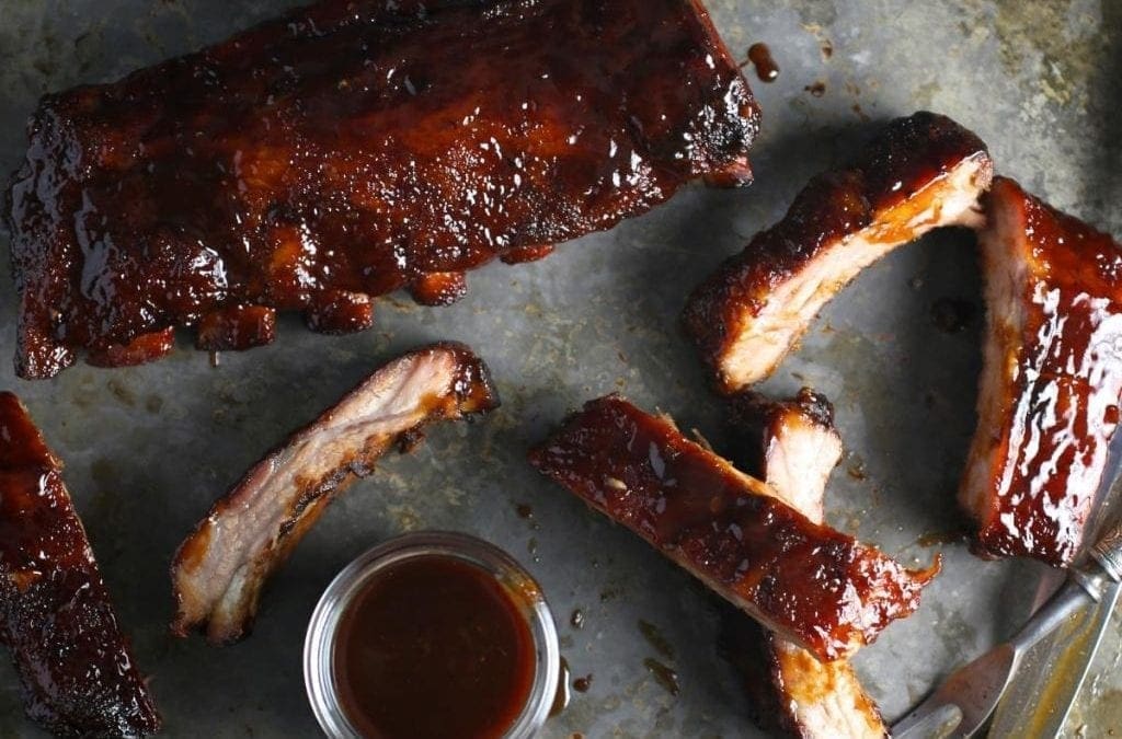 Melt-in-your-mouth Bourbon-Honey Glazed Ribs