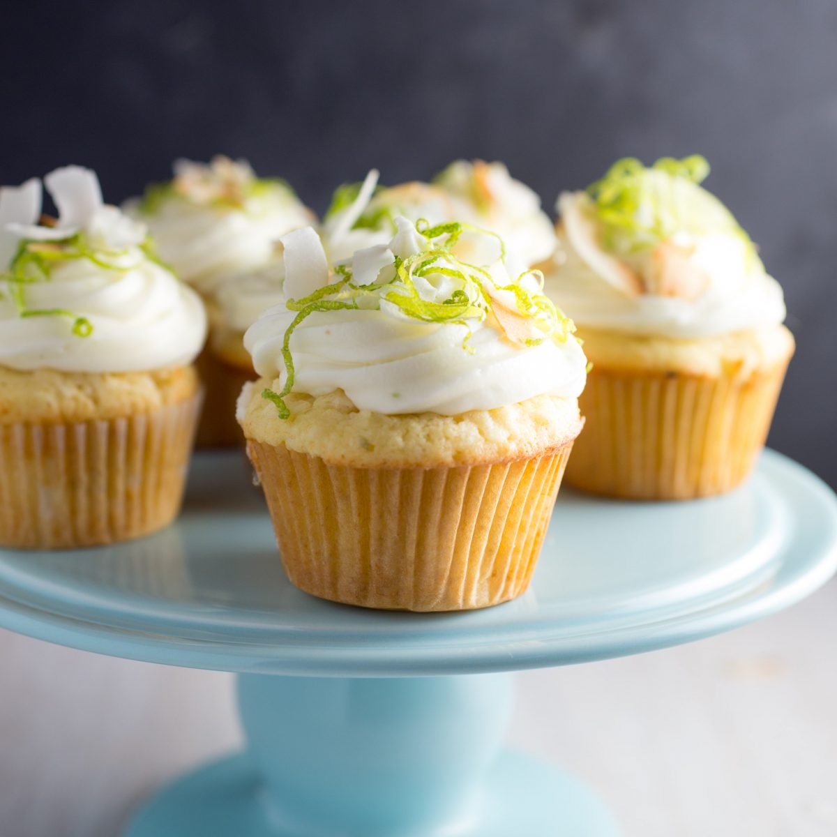 Tropical Coconut Key Lime Cupcakes - Nerds with Knives