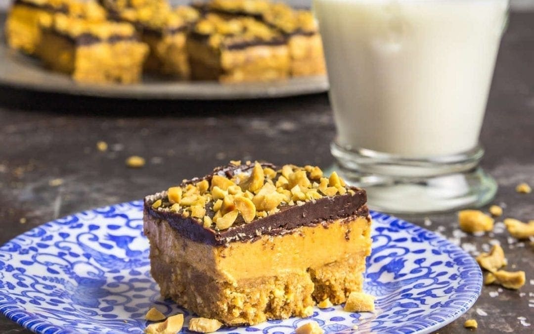 Three-Layer Whipped Peanut Butter Bars